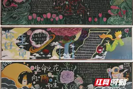 株洲市九方中学开展“生命，你好”主题黑板报评比活动图片