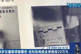 痛心！上海一4岁女童在幼托机构被铅笔戳破眼球，十级伤残，谁来负责？图片