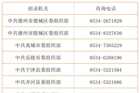 最新！德州发布公务员面试公告图片