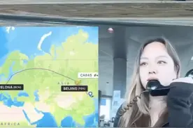 疫后首航，西班牙塔台与国航机长“中文互动”，网友泪目听了几十遍，塔台小姐姐是中国人图片