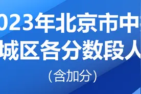 2023年北京市中招各区分数段统计出炉图片