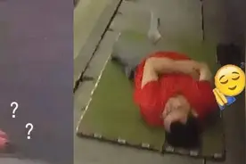 床垫都铺上了！男子开车犯困躺在高速上睡觉图片