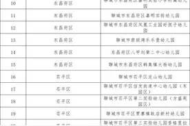 名单公示！聊城又有80所幼儿园达到省级一类幼儿园标准图片
