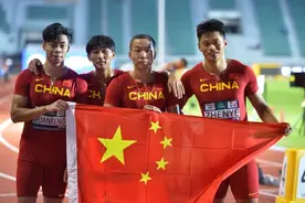田径亚锦赛：中国队收获女子4×100米接力金牌图片