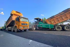 G308文石线潍城段项目建设全面提速图片