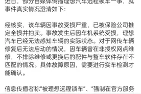 理想汽车法务部否认“远程锁车”：无事实依据，对造谣者保留起诉权利图片