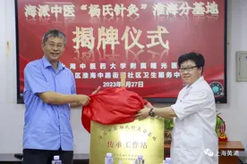 黄浦首家！海派中医“杨氏针灸”淮海分基地揭牌！图片
