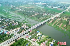 中企承建柬埔寨环首都公路通车图片