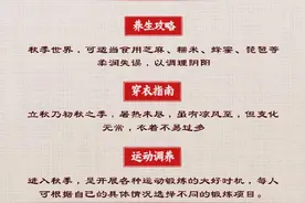 海报长图 | 立秋节气，你需要注意这些图片