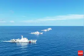 海南海警局开展环海南岛编队训练暨群众性比武活动图片