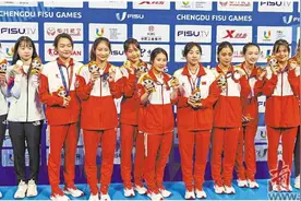 广东健儿王伟莹加冕五冠王图片