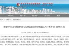 青岛市市场监督管理局食品安全监督抽检信息通告 2024年第1期（总第85期）图片
