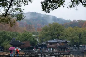 雨后西湖景区景色宜人图片