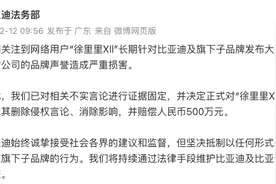 比亚迪起诉博主，要求赔偿500万！图片