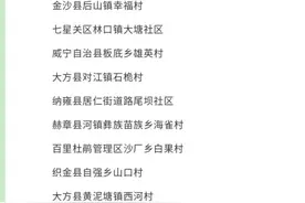 全省重点！毕节多地入选图片