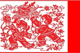 红红窗花年味浓图片