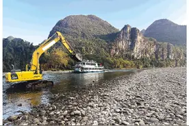 疏浚航道保畅通图片