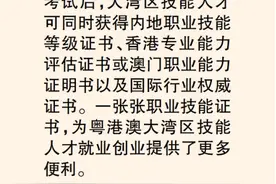 证照里的大湾区⑧ | 三千有“技”湾区人 1次考试拿多证图片