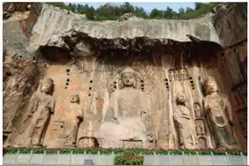 龙门石窟菩萨造像的彩绘颜料考证图片