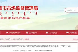 内蒙古赤峰市市场监督管理局关于公布2025年元宵节食品专项抽检情况的通告〔2025〕3号图片