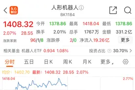 爆发！人形机器人概念反弹，“002249”“002006”双双涨停图片