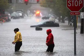 美国纽约市单日降雨量创历史纪录，数百架次航班延误图片