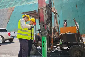 百色北环线高速机电交安工程开始施工图片