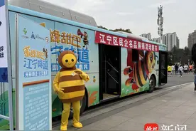 蜜蜂甜巴亮相南京江宁半程马拉松，惠企惠民跑出“甜蜜”新赛道图片