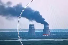 俄乌为扎波罗热核电站大火互相指责，欧洲担忧切尔诺贝利核灾难重演图片