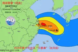 台风“贝碧嘉”已进入我国东海 国家海洋预报台发布海浪红色警报和风暴潮黄色警报图片