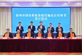 全国“大满贯”试点全面启动！温州政企携手推动国家数据基础设施试点图片