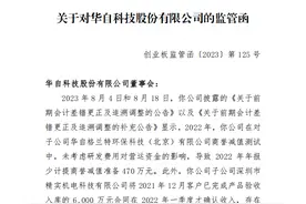 多年年报财务指标披露不准确，深交所对华自科技下发监管函图片