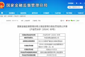 中银消金被罚50万元！员工行为管理严重违反审慎经营规则图片