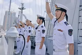 中国海军舰艇编队圆满完成“和平团结-2024”联合演习任务图片