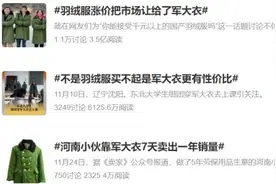 军大衣翻红热销！旧羽绒服还能这样改→图片