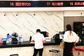 新田：供电公司服务窗口让客户足不出厅“一次办好”图片