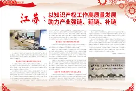 江苏：以知识产权工作高质量发展 助力产业强链、延链、补链图片