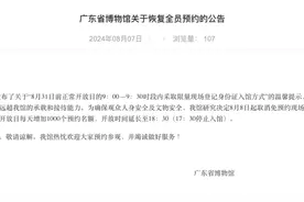 出游提醒 广东省博物馆恢复全员预约图片