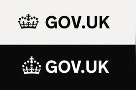 英国政府网站变换标志：使用国王查尔斯三世选定的王冠图片