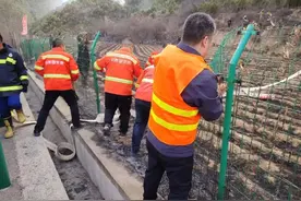 汾西山火8小时攻坚记丨山西交控临汾北公司多线作战 筑起“橙色防线”图片