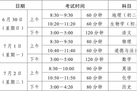 汕头中考6月30日开考，满分855图片