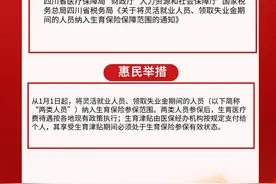 涉四川省就业困难人员、灵活就业人员！这些就业、医保新规今起实施图片