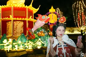 为“蛇”造出这多谐音梗，2025年莘庄灯会容易吗！图片