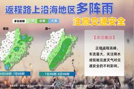 冷空气准备“开工”！假期返程路上福建沿海地区多阵雨图片