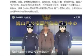 云南警方通报网传“21岁男子领养5岁女童”：系盗图，造谣者被拘图片