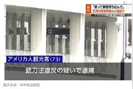 一名美国游客携手枪乘机抵日本 已被逮捕图片