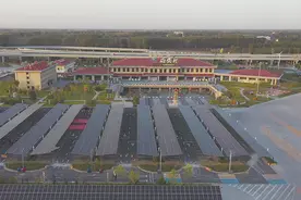荣乌高速新线光伏项目廊坊段并网投产图片