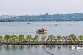 杭州：桃红柳绿映西湖 泛舟漫步两相宜图片