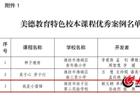 点赞！潍坊市坊子区6个案例分获省市中小学美德教育优秀案例图片
