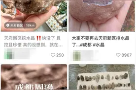 突然火了！成都周边能挖到“水晶”？专家提醒图片